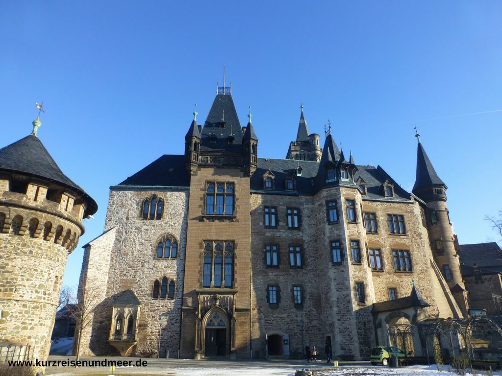 Das Bild zeigt das Schloss Wernigerode im Harz.